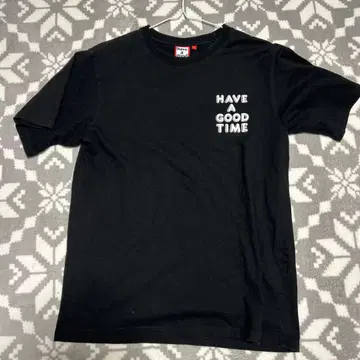 블랙 T셔츠 M 사이즈 HAVE A GOOD TIME