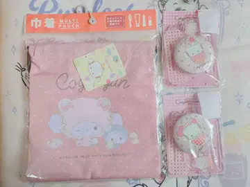 산리오 코기뮨 복조리 캔 배지