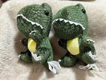 공룡 캐릭터 스트랩 포함 봉제 인형 2개 세트