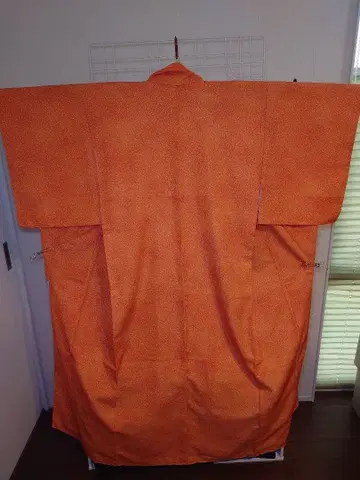 새상품급 시츠케 포함 워셔블 기모노 코몬 이중 기모노 도트 패턴