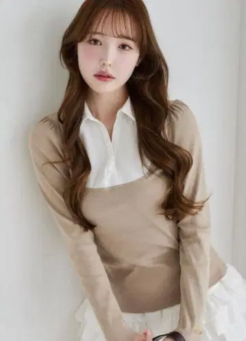 NICE CLAUP 셔츠 도킹 레이어드