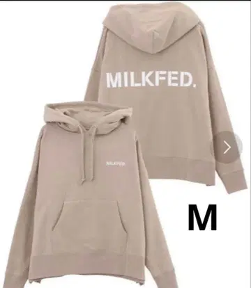 [ 새상품급 ] 밀크페도 후드티 짧은 기장 후디 트레이닝복 베이지 M