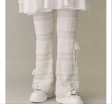 merry jenny 리본 레이스 플레어 팬츠 아이보리