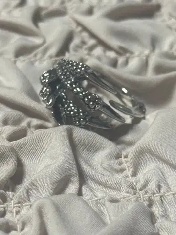 실버 장식적인 반지 유니크 디자인