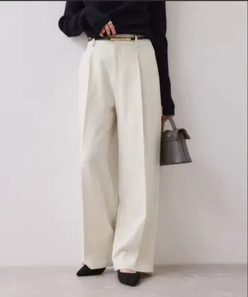 [ easy ] 울리쉬 원턱 와이드 팬츠 [ 셋업 가능/세탁 가능 ]