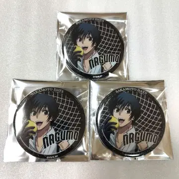 사카모토 데이즈 파보테리아 나구모 등신 캔뱃지 3점