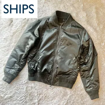 SHIPS 쉽스 제트 블루 블루종 카키 밀리터리 자켓 S