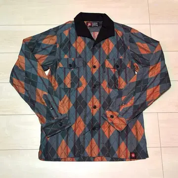 MWS 워크 셔츠 새상품급 M 사이즈 아가일 무늬