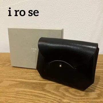 [ 새상품 ] irose 이로세 컴팩트 지갑 RICRAC 블랙 박스 포함