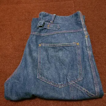 다크 네이비 새상품급 텐더 로인 신치 벨트 데님