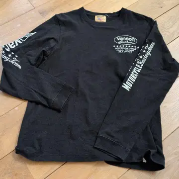 vanson 블랙 롱 T셔츠