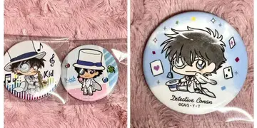 명탐정 코난 괴도 키드 캔뱃지 3개 세트