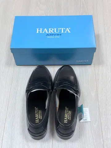 새상품 HARUTA 블랙 가죽 로퍼 [ 23.5 cm ]