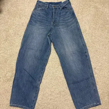 스픽 앤 스팬 하이웨스트 와이드 커브 데님