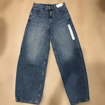 UNIQLO 배기 커브 청바지 67 블루 26 사이즈