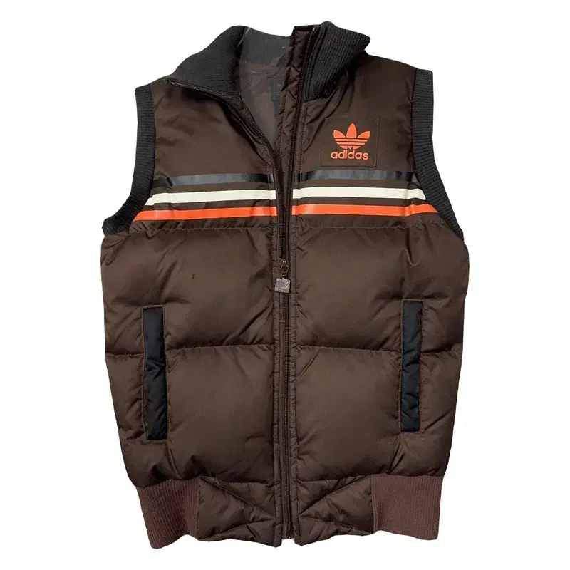 Adidas Brown Flame Down Padded Vest XS