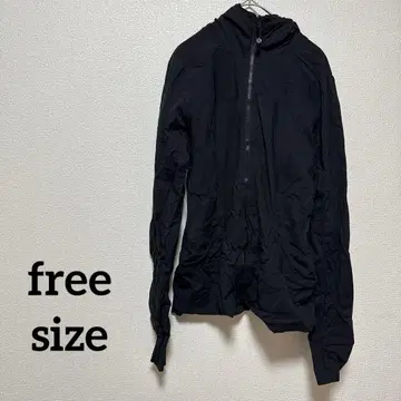 새상품급 블랙 풀 집업 후드 부착 후드티 블랙 프리 사이즈