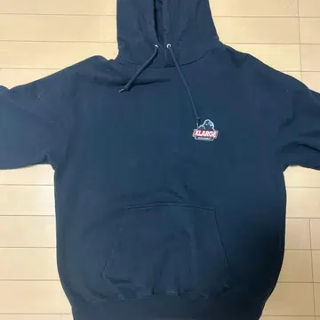 XLARGE 블랙 후드티 후드 부착