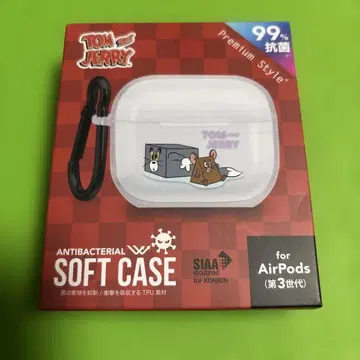 AirPods 3세대 항균 소프트 케이스 톰&제리 미사용품