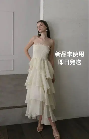 Maison Celon 프릴 티어드 드레스 [ 미사용 새상품 ]