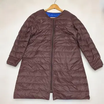 브라운 롱 기장 다운 자켓