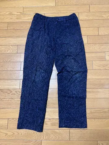 ISSEY MIYAKE MEN 네이비 와이드 팬츠