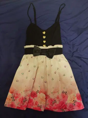 MARS 미니 원피스 패턴 스커트