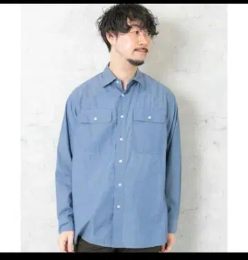 URBAN RESEARCH ROSSO 샴브레이 데님 셔츠