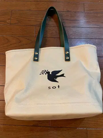 sot 토트백 아이보리 그린