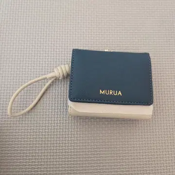 MURUA 3단 폴더형 지갑 네이비/베이지