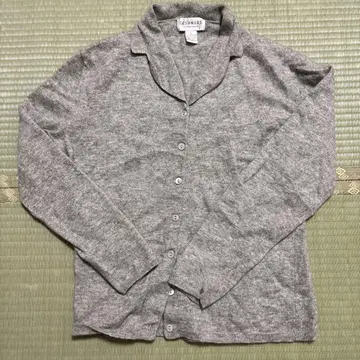 캐시미어 카라 부착 니트 덧대기