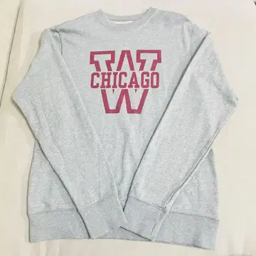 CHICAGO 로고 그레이 맨투맨