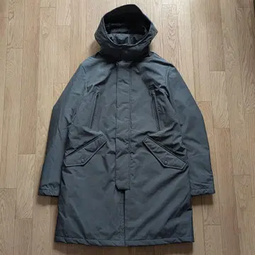 남성용 다운 코트 비즈니스 그레이 M 미들 기장 지스테이지 스탠드