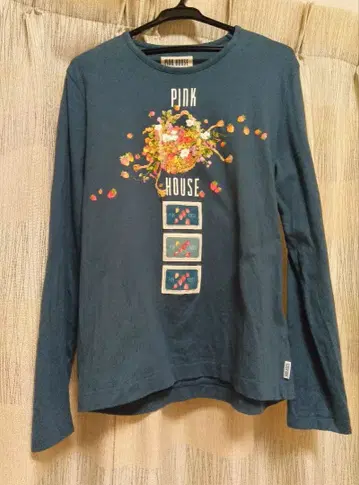 PINK HOUSE 다크 블루 긴팔 T셔츠