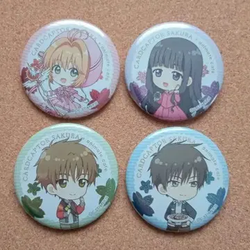 [ 한정품 ] 카드캡터 사쿠라 애니카페 4종 세트 캔뱃지