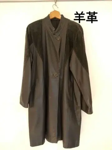 쇼와 레트로 양가죽 램 가죽 코트