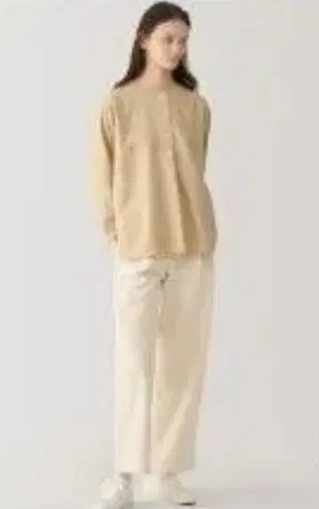 [무지 라보] 기모 트윌 블라우스 M 빅 사이즈