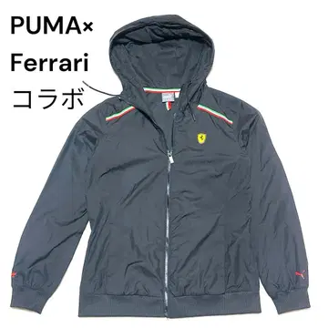 레어 모델 PUMA Ferrari 콜라보 윈드 브레이커 M 블랙