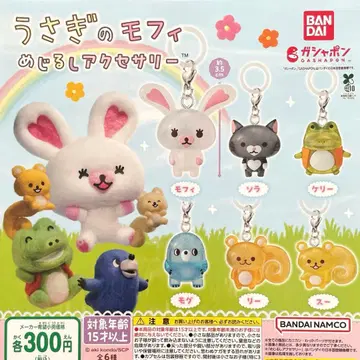 토끼 모피 메지루시 액세서리 전 6종 컴플리트