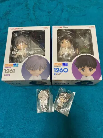 에반게리온 넨도로이드 나기사 카오루 이카리 신지 특전 러버 스트랩