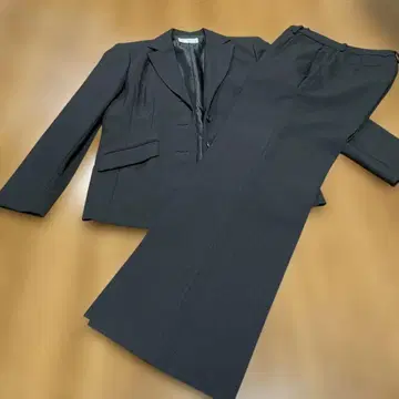 블랙 수트 팬츠 수트