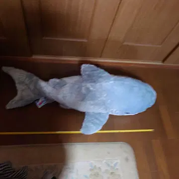 초대형 상어 푹신푹신 봉제 인형 그레이