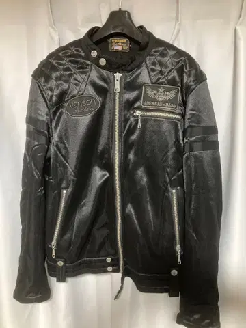 Vanson 블랙 싱글 라이더 자켓