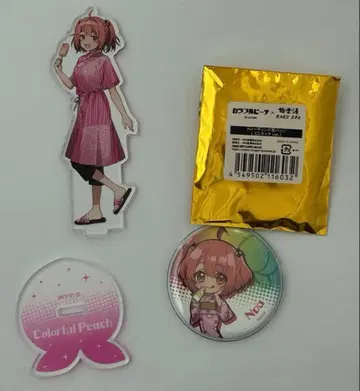 컬러풀 피치 노아님 극락탕 아크릴 스탠드 & 캔뱃지 묶음 판매