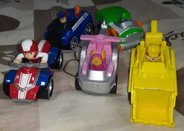 퍼피 구조대 다이캐스트 비클 5대