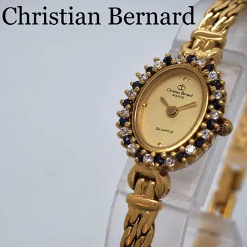 230 가동 [새상품급] 크리스천 루나 시계 여성용 골드 오벌