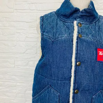 스리프트 스탠다드 데님 베스트 보아 안감 퀼팅 S [ 1826 29 ]