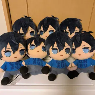 컬러풀 피치 나오키리 앉아있는 BIG 봉제 인형 7체 세트 빅