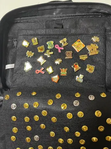 지바 롯데 마린스 핀 배지 세트 수납 가방 포함