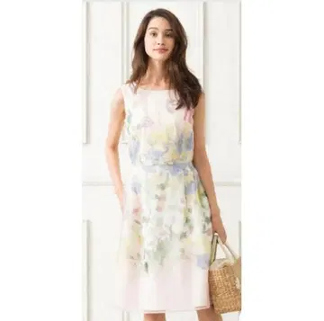 TOCCA 드로잉 플라워 드레스 핑크 계열